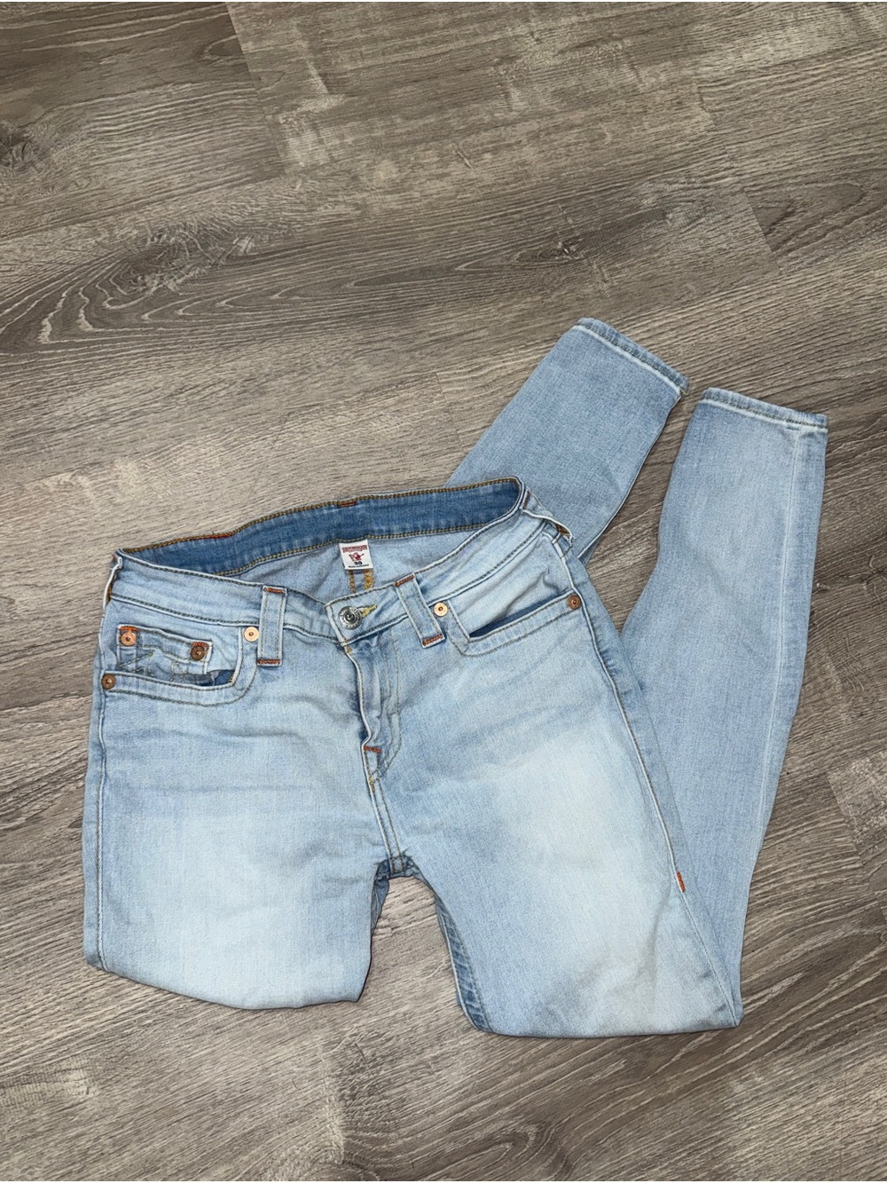 True Religion Light Wash Skinny Jeans
